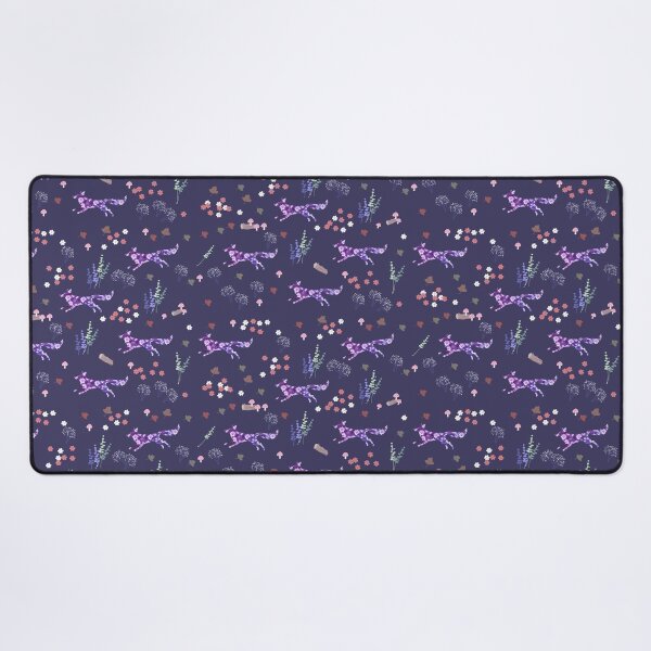 Item preview, Fox With Wildflowers Dark Blue - Daisy Flowers designed and sold by Stepingston.