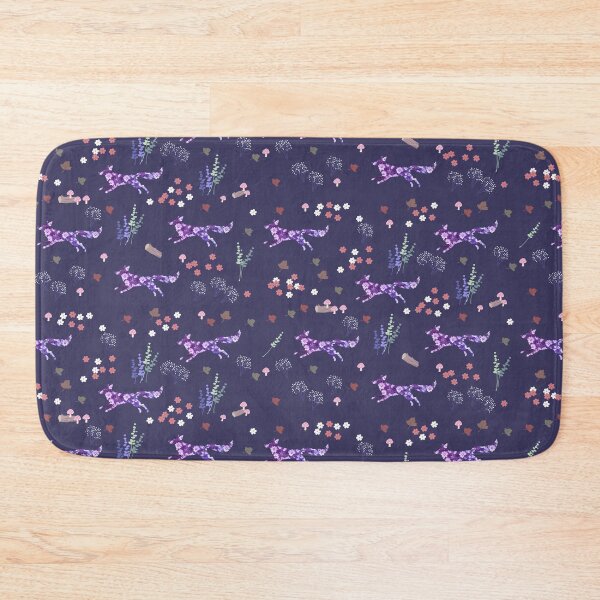 Item preview, Fox With Wildflowers Dark Blue - Daisy Flowers designed and sold by Stepingston.