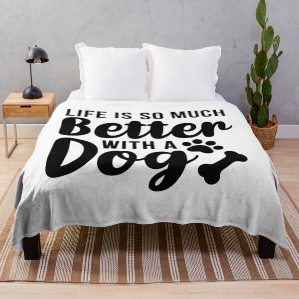 Item preview, Life Is So Much Better With a Dog (Black) designed and sold by FilipeFerreira.