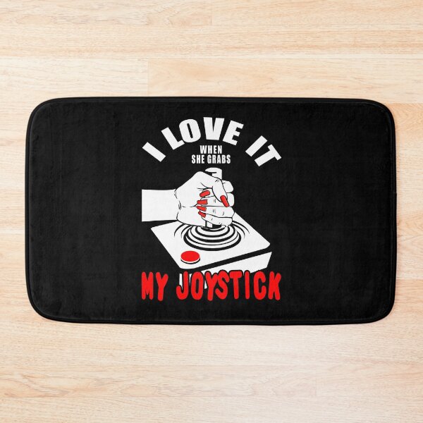 Item preview, I Love It When She Grabs My Joystick | Video Game Addict designed and sold by MoonsmileProd.