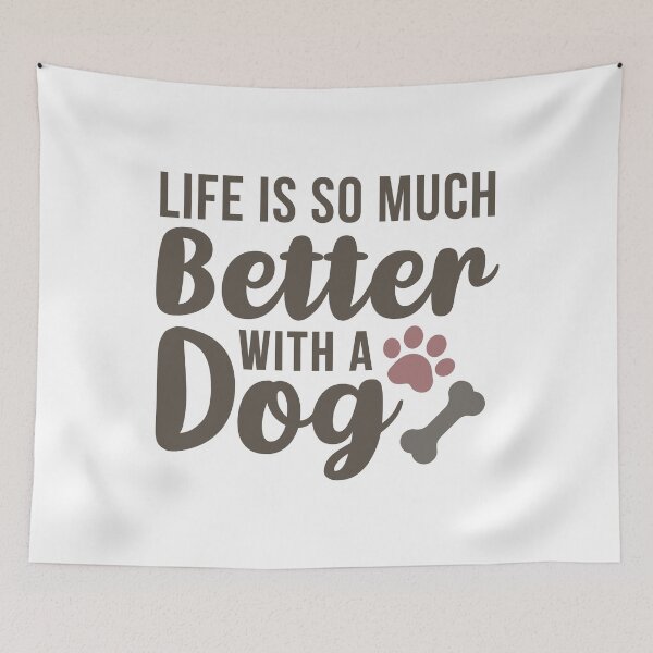 Item preview, Life Is So Much Better With a Dog (Brown) designed and sold by FilipeFerreira.