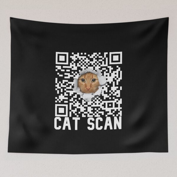 Item preview, Cat Scan Qr Generator, Cat Pate Vintage designed and sold by DiensDesign.