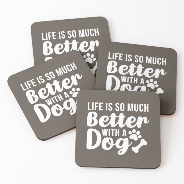 Item preview, Life Is So Much Better With a Dog (Brown BG) designed and sold by FilipeFerreira.