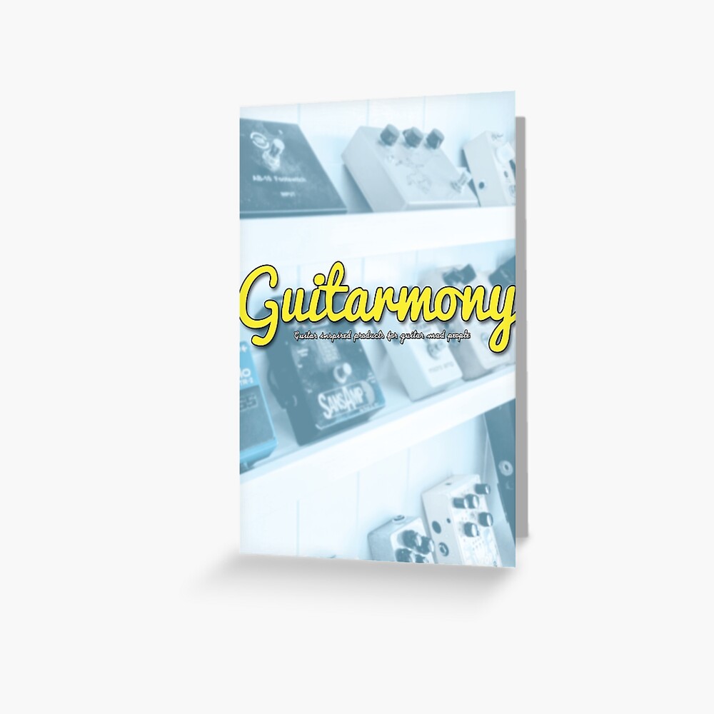Item preview, Greeting Card designed and sold by Guitarmony.