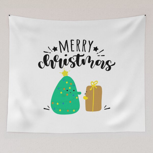 Item preview, Merry Christmas With Kawaii Christmas Tree designed and sold by DAFIN.