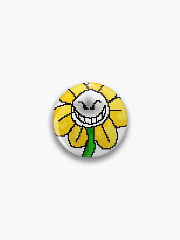 Flowey Undertale - Flowey Undertale Pixel Logo - Pin