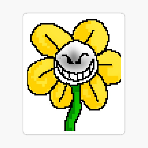 Evil Flowey the Flower Sticker for Sale by Metasaki