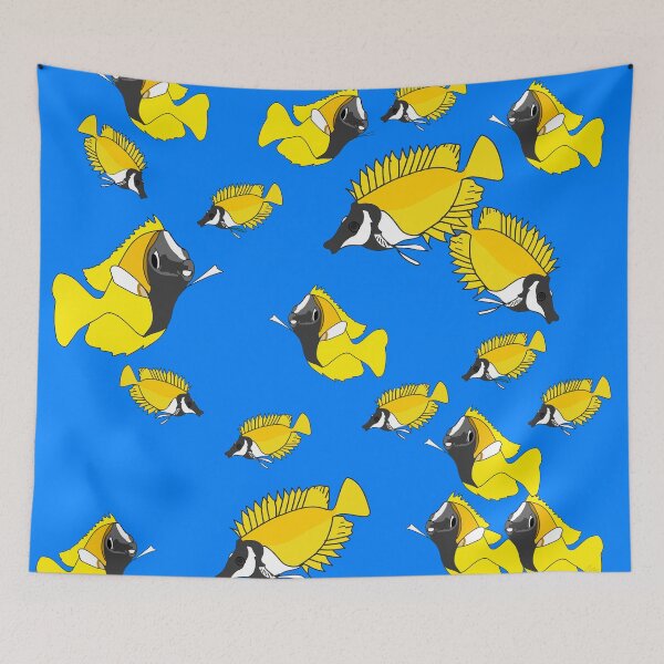 Item preview, Foxface Butterfly Fish  designed and sold by Kim H Ritter.