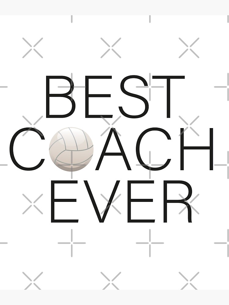 "Best Volleyball Coach Ever funny gift idea for coach" Poster for