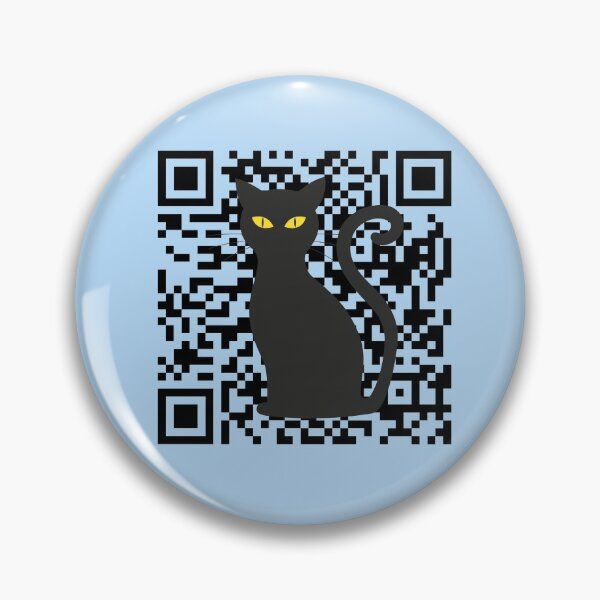 Item preview, Black Cat Peeking Qr Generator, You Asleep Yet? designed and sold by DiensDesign.