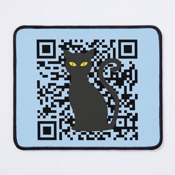Item preview, Black Cat Peeking Qr Generator, You Asleep Yet? designed and sold by DiensDesign.
