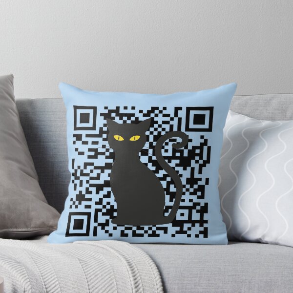 Item preview, Black Cat Peeking Qr Generator, You Asleep Yet? designed and sold by DiensDesign.