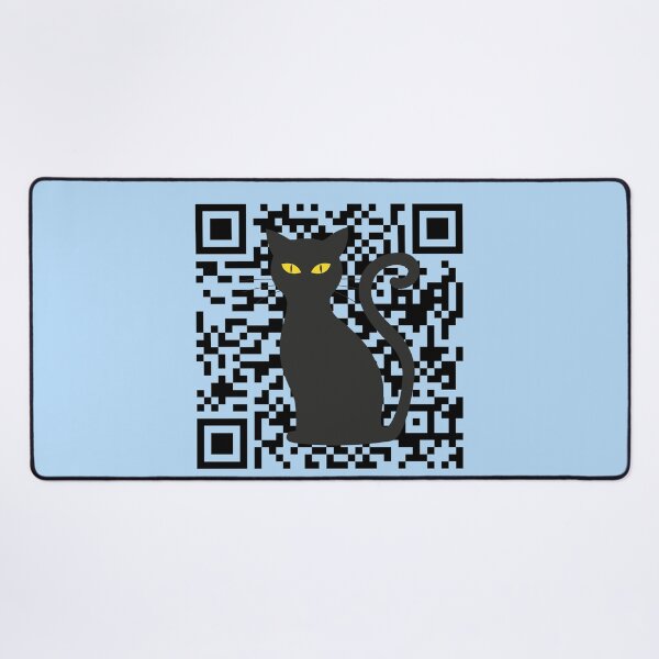 Item preview, Black Cat Peeking Qr Generator, You Asleep Yet? designed and sold by DiensDesign.