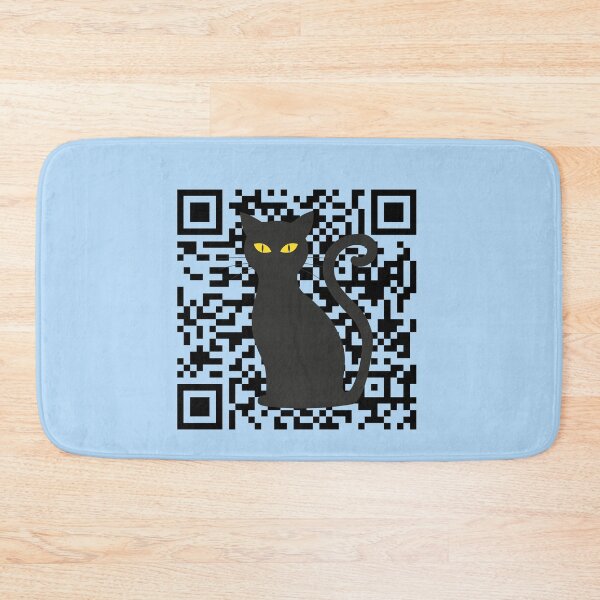 Item preview, Black Cat Peeking Qr Generator, You Asleep Yet? designed and sold by DiensDesign.