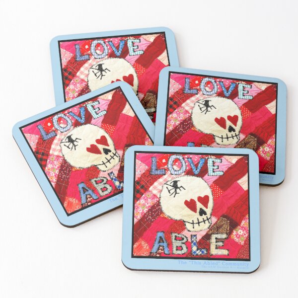 Item preview, I am This Abled: Love Able (red) designed and sold by SAMGordonART.