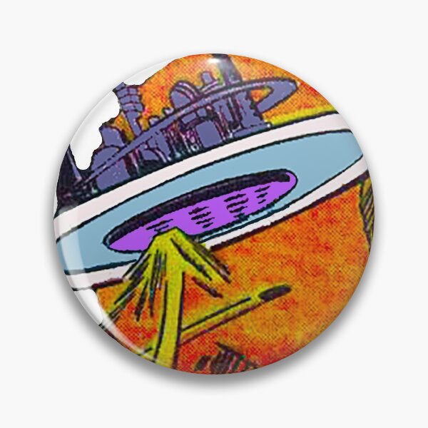 Item preview, Planet with flying disc, Floating City, Sciene Fiction Comic, Outer Space, Sci Fi, Rocket ship, space ship designed and sold by Nostrathomas66.
