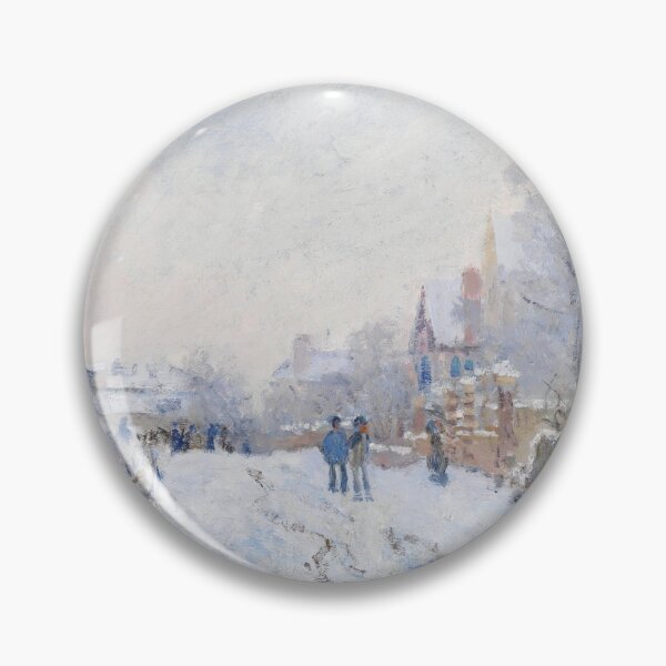 Aperçu de l'œuvre Art impressionniste Neige à Argenteuil (1874-1875) par Claude Monet créée et vendue par Designedbysm.