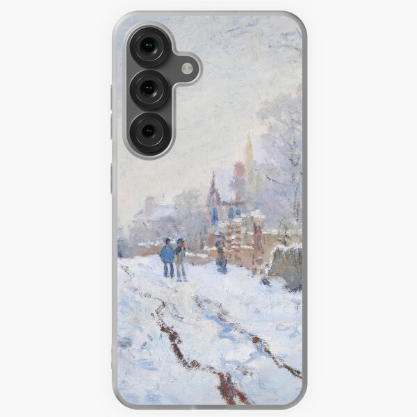 Item preview, Impressionist Art Snow at Argenteuil (1874–1875) by Claude Monet designed and sold by Designedbysm.