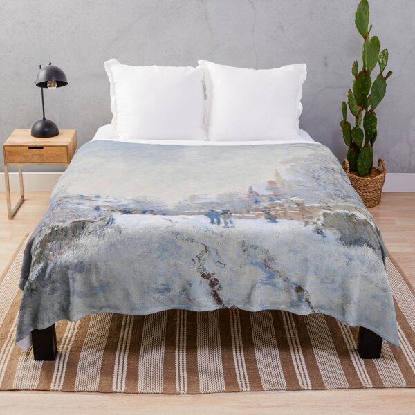 Item preview, Arte impresionista Snow en Argenteuil (1874-1875) de Claude Monet designed and sold by Designedbysm.