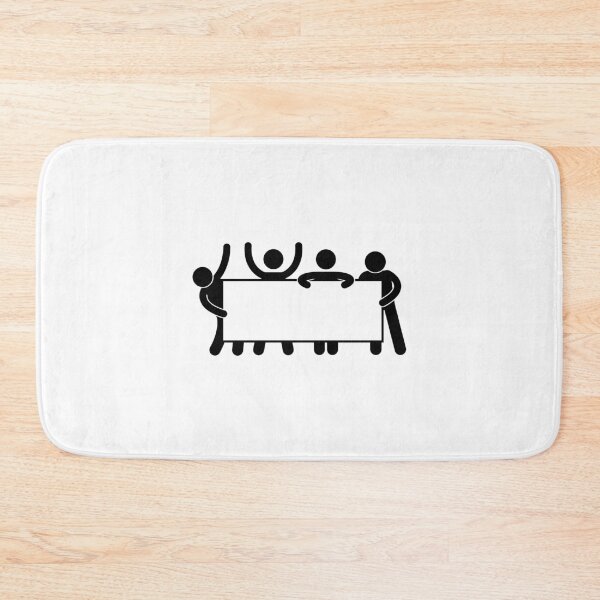 Item preview, Cheering People Holding Banner - Stickman Black Version designed and sold by Stickman--.