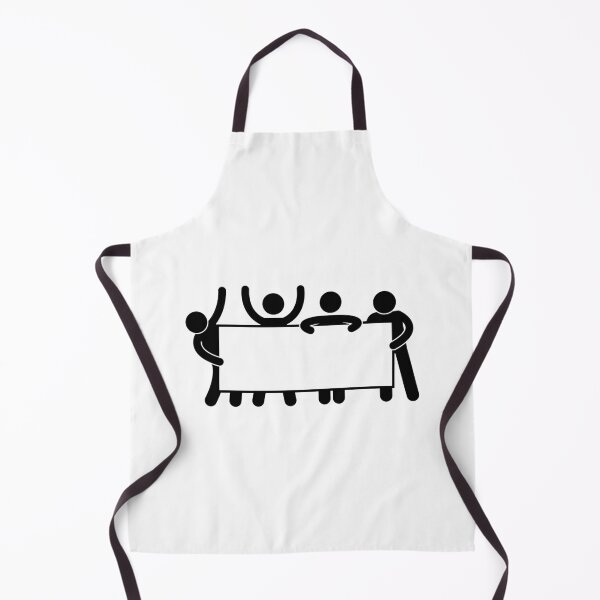 Item preview, Cheering People Holding Banner - Stickman Black Version designed and sold by Stickman--.