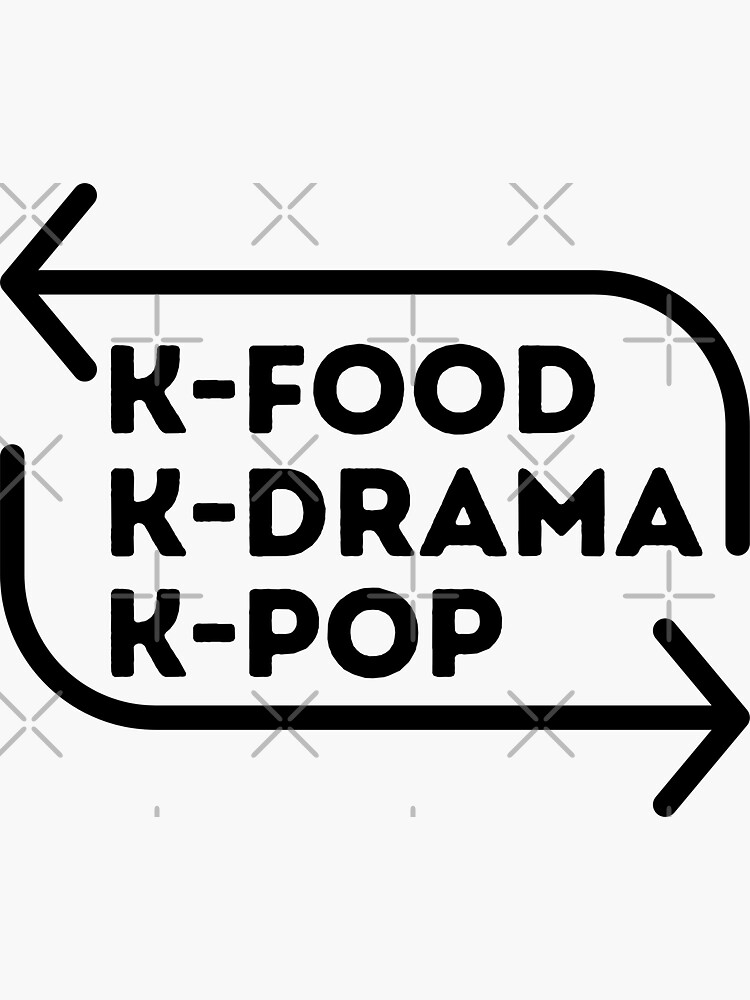 Funny South Korean Korea K-drama I Love Kpop' Sticker