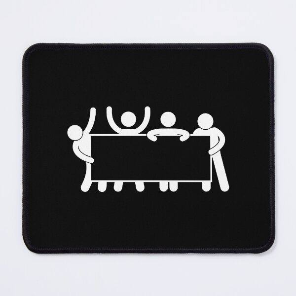 Item preview, Cheering People Holding Banner - Stickman White Version designed and sold by Stickman--.