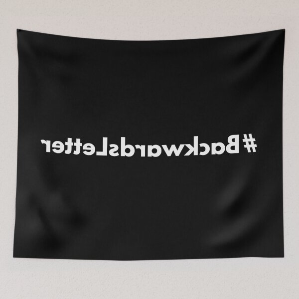 Item preview, Hashtag Backwards Letter designed and sold by HashtagZone.