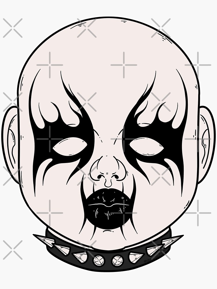 Doll Head 2 Sticker