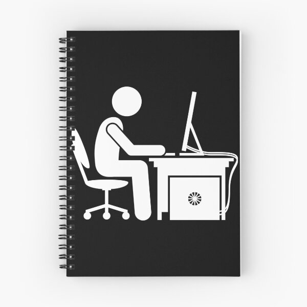 Item preview, Man Using Computer - Stickman Black Version designed and sold by Stickman--.