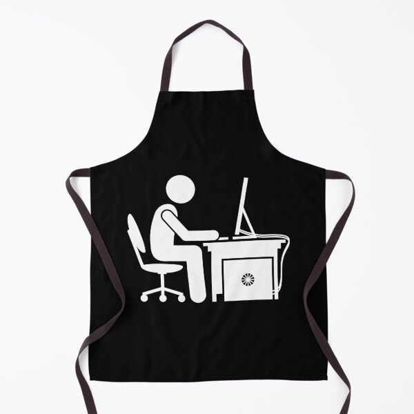 Item preview, Man Using Computer - Stickman Black Version designed and sold by Stickman--.