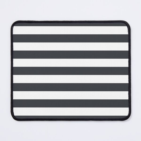 Item preview, Dark Gray and White Large Horizontal Cabana Tent Stripe designed and sold by podartist.