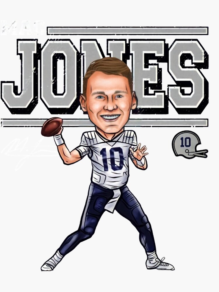 "Mac Jones cartoon " Sticker for Sale by Jraigena Redbubble