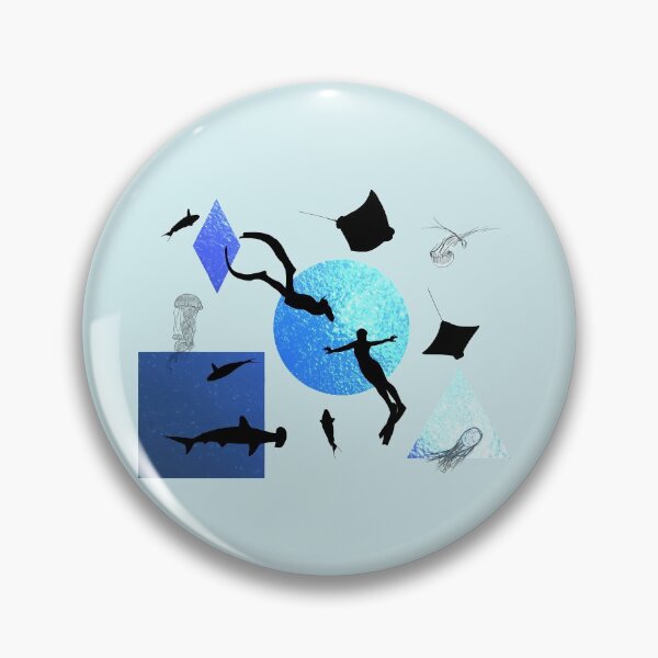 Item preview, Freediving Couple in Ocean designed and sold by Arkneer.