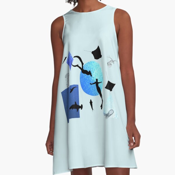 Item preview, Freediving Couple in Ocean designed and sold by Arkneer.