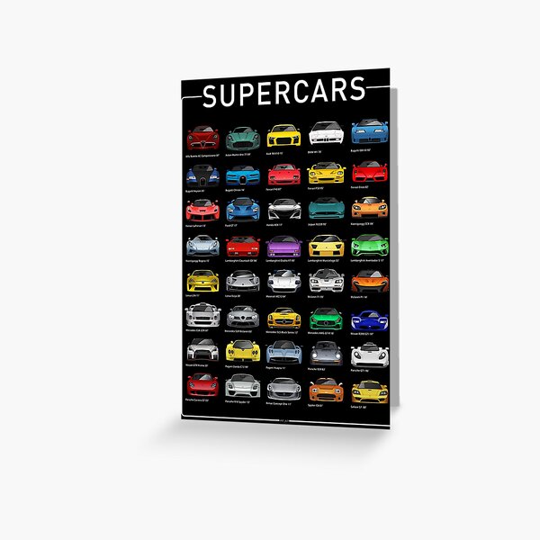 Item preview, Super Cars (B) designed and sold by Alt_ Illustrations.