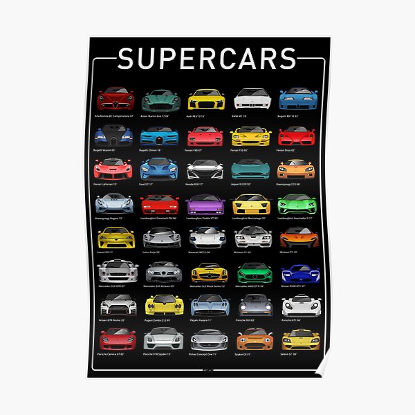 Super Cars (B) Poster