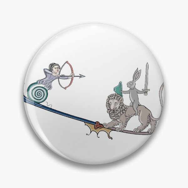 Item preview, Medieval bunny versus snail-man hybrid designed and sold by ebrawne.