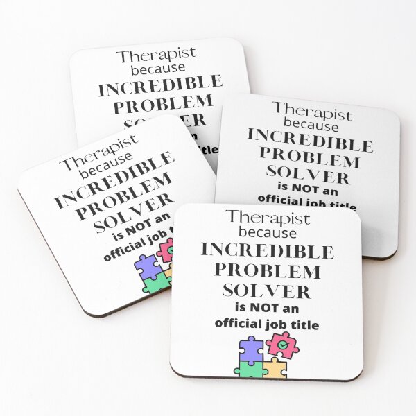 Item preview, ABA Therapist because Incredible Problem Solver is Not an official job title designed and sold by BLACKEARTHMO.