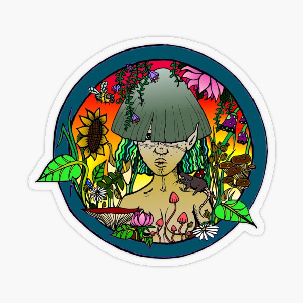 Vista previa del artículo con la obra «Dryad y champiñones», diseñado y vendido por CeliaFc.