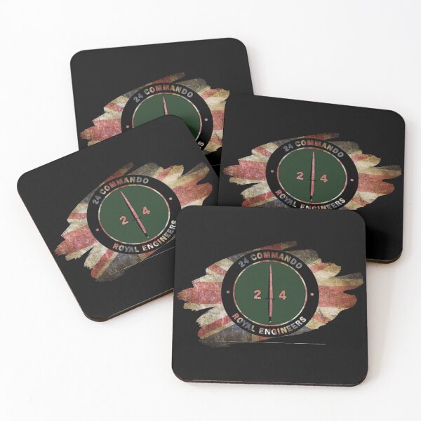 Item preview, 24 Commando Royal Engineers on Union jack  designed and sold by PinnockDesigns.