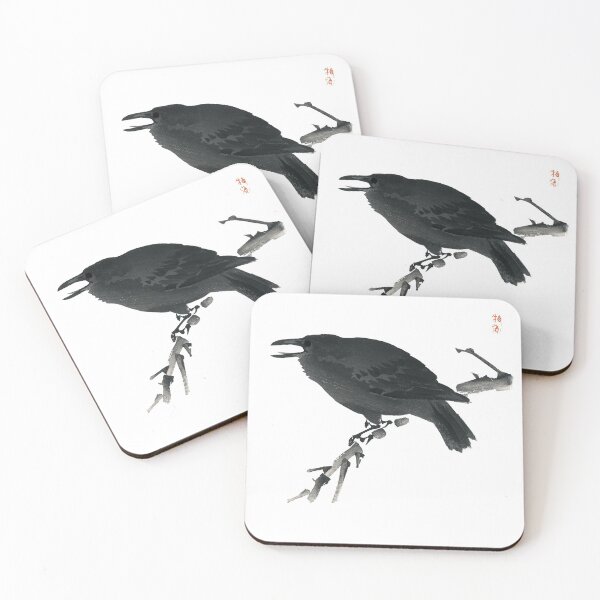 Item preview, Crow by Kono Bairei, a Japanese art print, Ukiyo-e  designed and sold by philipinct.