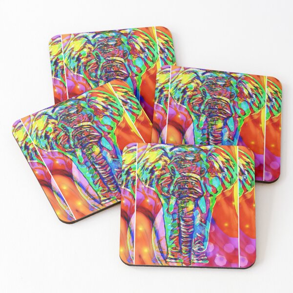 Item preview, Psychedelic Elephant 1 designed and sold by TeaFairy Art.