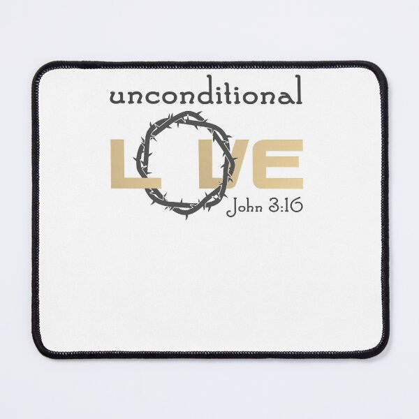 Item preview, Christian Design - Unconditional Love - Bible Verse John 316 designed and sold by BLACKEARTHMO.