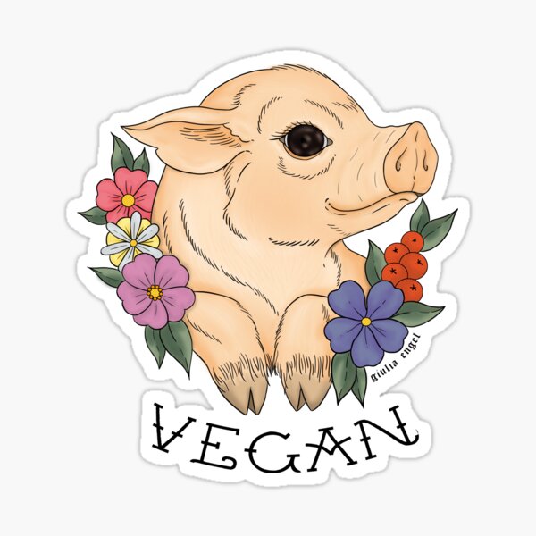 Vegan Piggy! Pegatina
