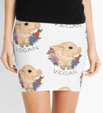 Vegan Piggy! Mini Skirt