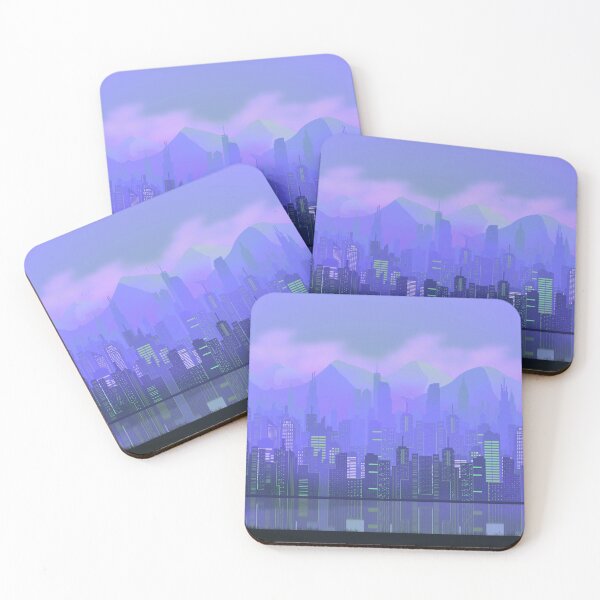 Item preview, Purple Cityscape  designed and sold by Anime and More.
