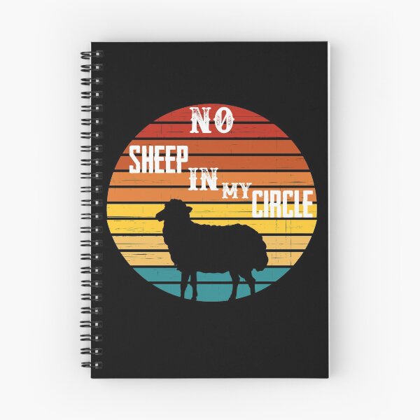 Item preview, No Sheep In My Circle. Retro Style Funny Sheep designed and sold by Mohamedprf.