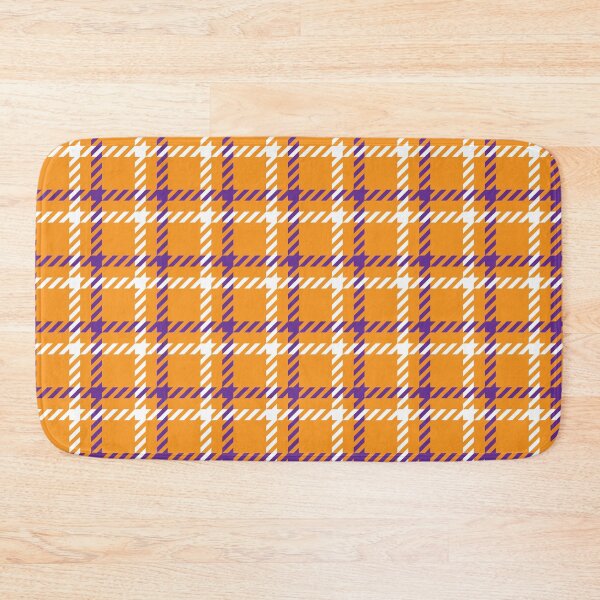 Item preview, Halloween Orange Purple White Check Square Pattern designed and sold by Moyanana.