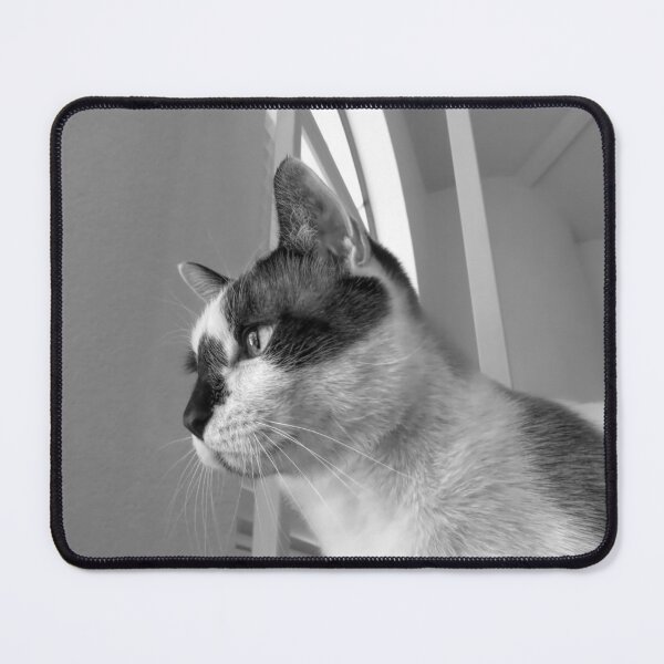 Item preview, Darling Snowshoe Cat Profile BW designed and sold by Elisabeth Lucas.
